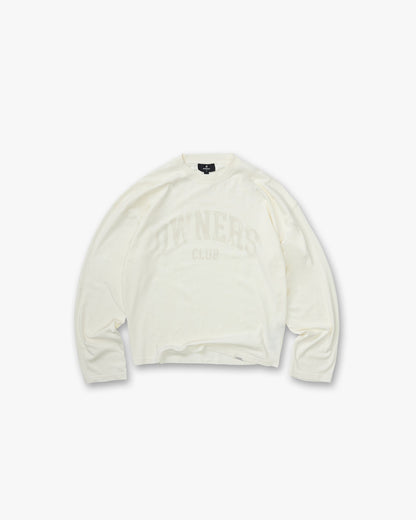 Represent Owners Club Long Sleeve T-Shirt - Chalk