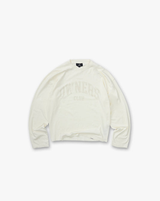 Represent Owners Club Long Sleeve T-Shirt - Chalk