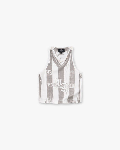 Printed Vest - Flat White