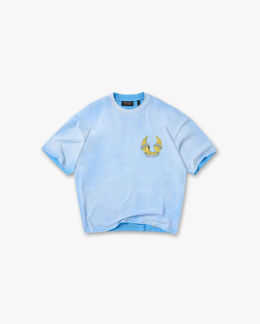 Represent X Belstaff Born To Bike T-Shirt - Mid Blue