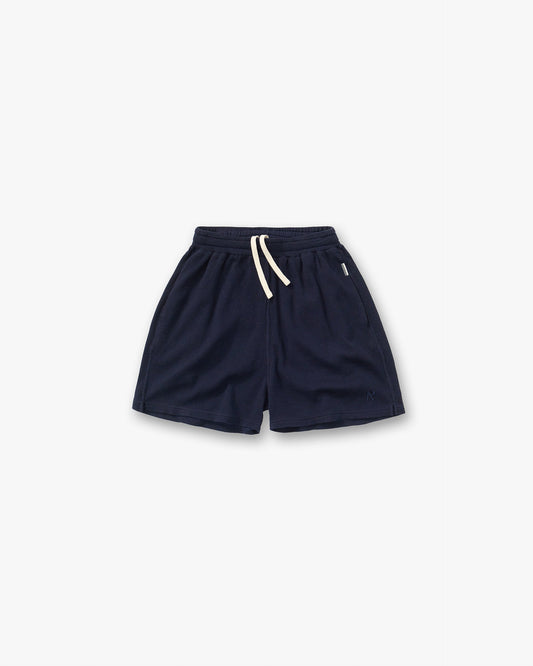 Initial Waffle Shorts - Midnight Navy
