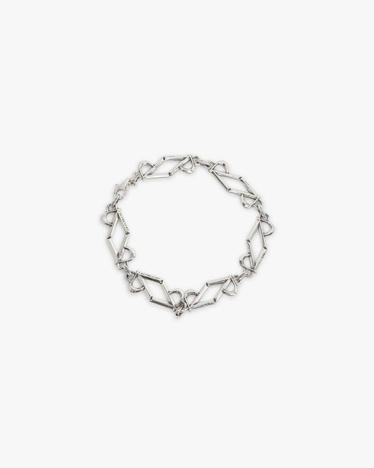 Initial Chain Bracelet - Silver