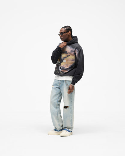 Chrome Flight Hoodie - Stained Black