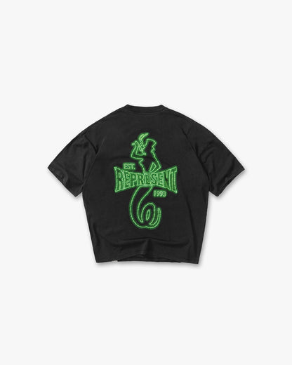 Represent x The Viper Room Glow T-Shirt - Vintage Black