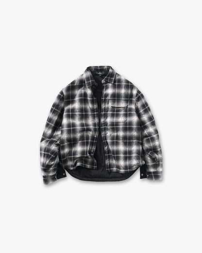 Logo Quilted Shirt - Black