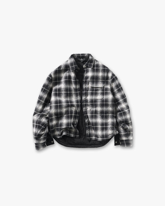 Logo Quilted Shirt - Black