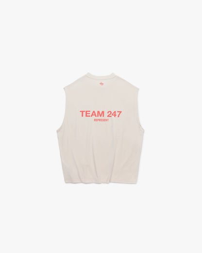 Team 247 Oversized Tank - Cream