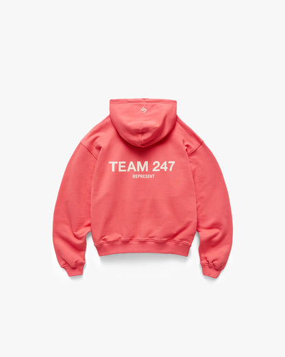 Team 247 Oversized Hoodie - Racing Red