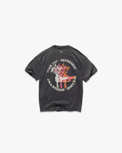 247 Torch Boxy T-Shirt - Washed Black