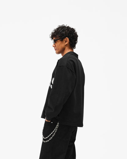 Represent Owners Club Rugby Polo - Jet Black