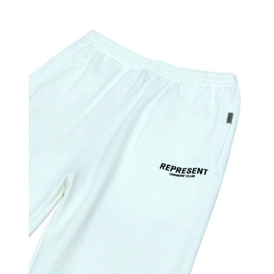 Represent White Joggers-1